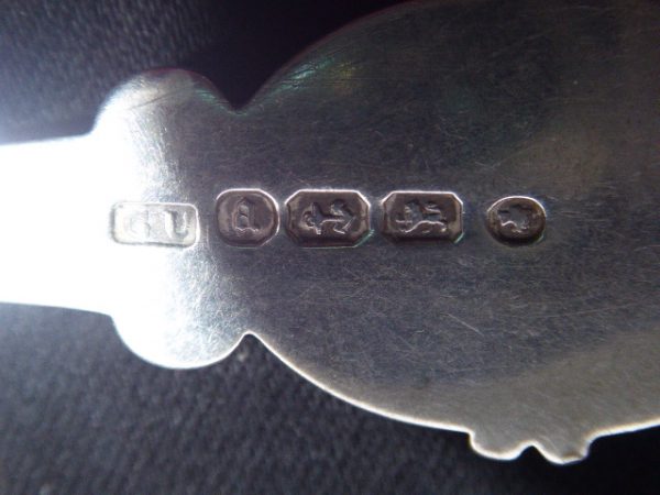 Silver sifting spoon 1850 Birminghamy - Image 7