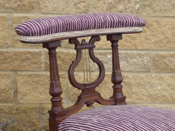 Rare cockfighting/library chair circa 1830 - Image 5