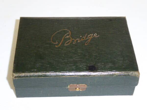 Edwardian bridge card box bridge cards Antique Toys 4