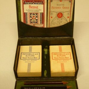 Edwardian bridge card box bridge cards Antique Toys