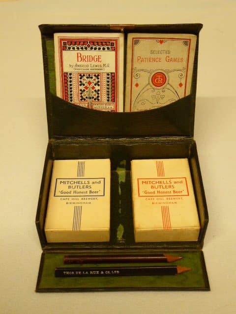 Edwardian bridge card box bridge cards Antique Toys 3