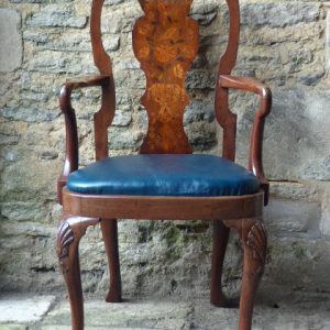Rare Queen Anne Irish red walnut chair circa 1720 chair Antique Chairs