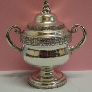 American silver sugar bowl circa 1820 – William Thomson New York silver Antique Silver
