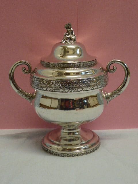American silver sugar bowl circa 1820 – William Thomson New York silver Antique Silver 3