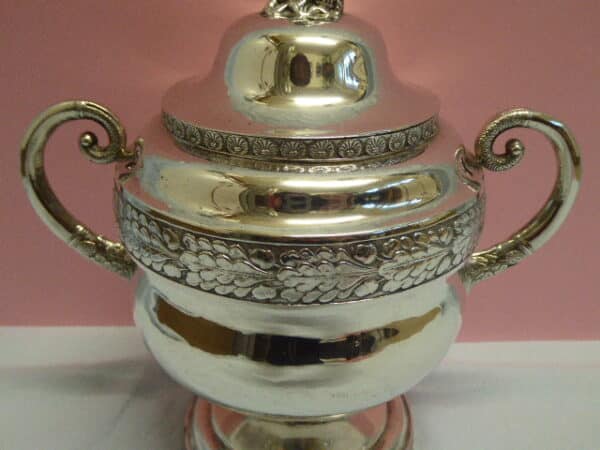 American silver sugar bowl circa 1820 – William Thomson New York silver Antique Silver 7