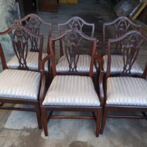 Set of 6 original Hepplewhite dining chairs circa 1780 dining chairs Antique Chairs