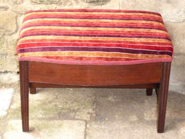 Georgian mahogany piano stool circa 1790 Georgian Antique Stools 6