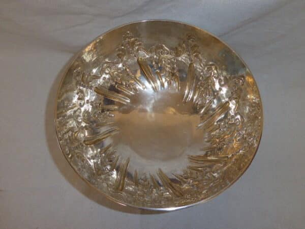 Solid silver punch bowl – 1897 London Antique Silver 7