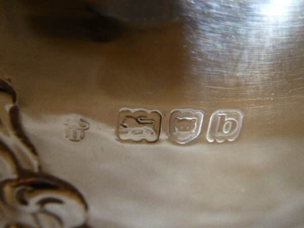 Solid silver punch bowl - 1897 - Image 6