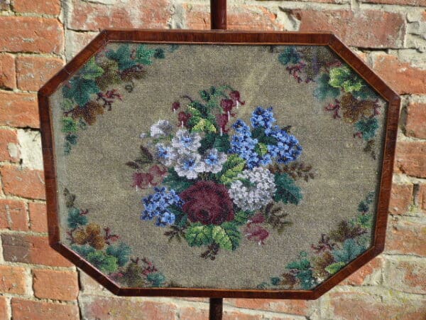 Regency rosewood pole screen circa 1820 - Image 6