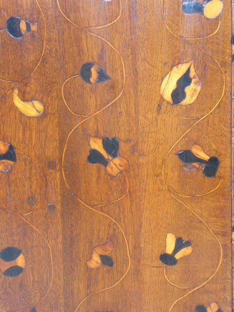 Rare oak inlaid corner cupboard – mid 18th century corner cupboard Antique Cupboards 5