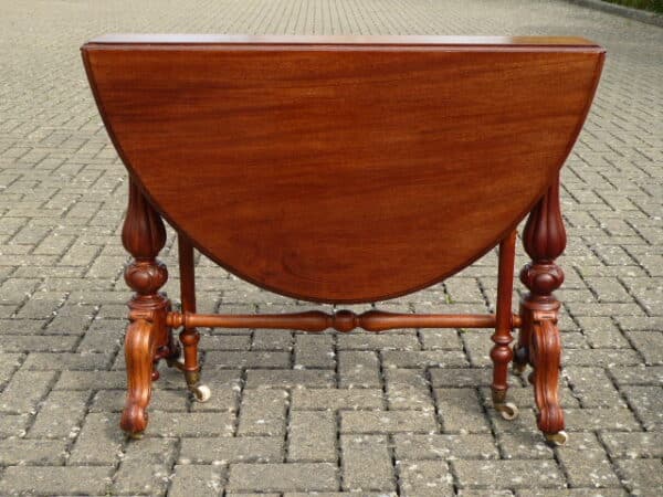 Victorian solid walnut Sutherland table circa 1860 sutherland table Antique Tables 4