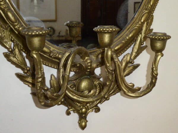 Pair of girandole mirrors circa 1870 - Image 4