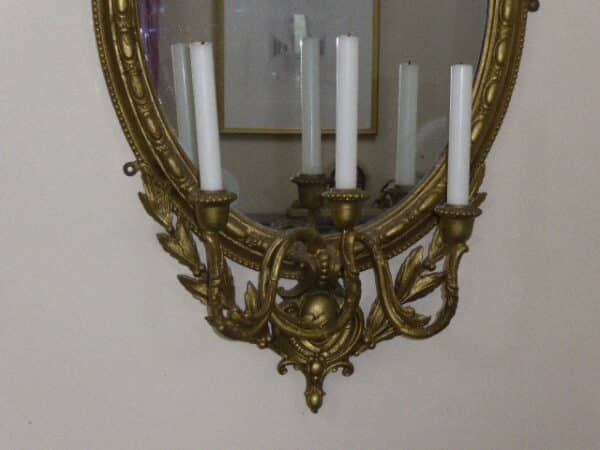 Pair of girandole mirrors circa 1870 - Image 6