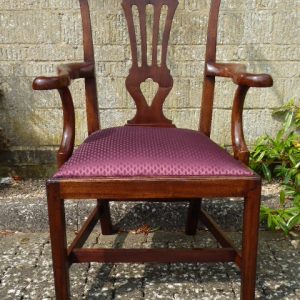 Irish walnut armchair circa 1760 armchair Antique Chairs
