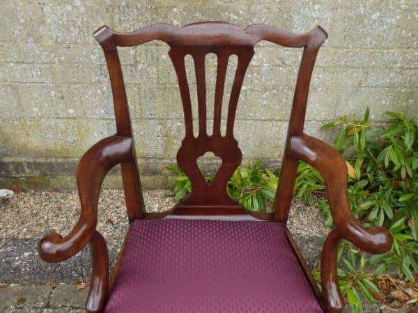 Irish walnut armchair circa 1760 - Image 6
