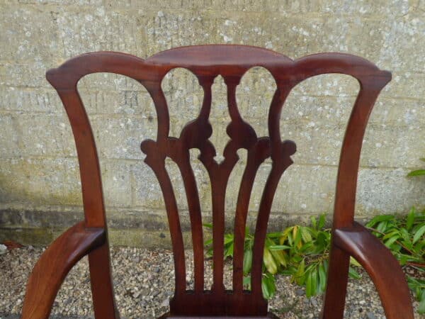 Irish mahogany armchair circa 1750 - Image 5