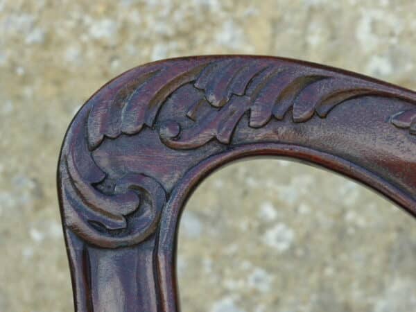 Pair of Chippendale style mahogany chairs - Image 6