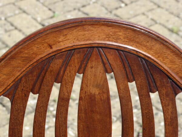 Set of 4 mahogany Hepplewhite dining chairs circa 1800 - Image 5