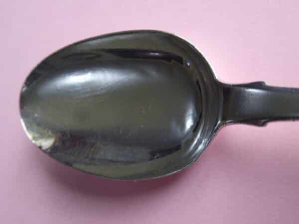 Silver dessert spoon - 1833 by Robert Hennell - Image 5
