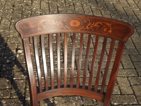 Cuban mahogany marquetry chair circa 1880 chair Antique Chairs 4