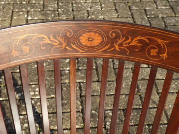 Cuban mahogany marquetry chair circa 1880 - Image 3