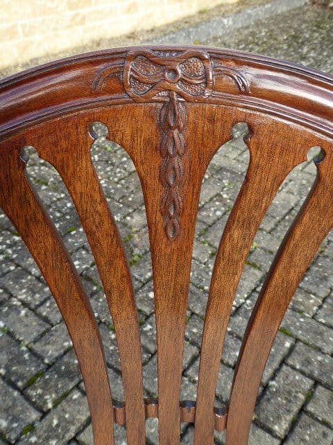 Georgian mahogany Hepplewhite carver circa 1790 carver Antique Chairs 8