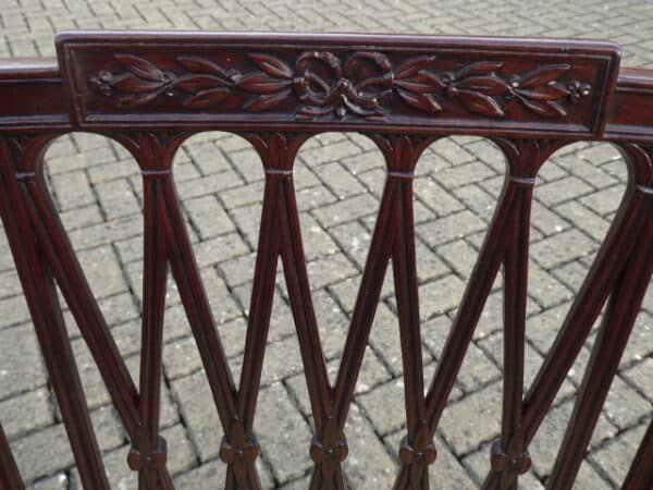 Set of 5 Gillows Garforth pattern dining chairs circa 1795 - Image 3
