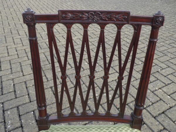 Set of 5 Gillows Garforth pattern dining chairs circa 1795 - Image 5