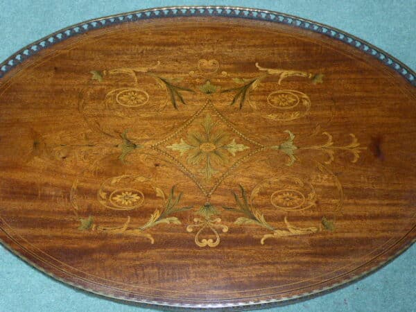 Marquetry serving tray circa 1900 - Image 2