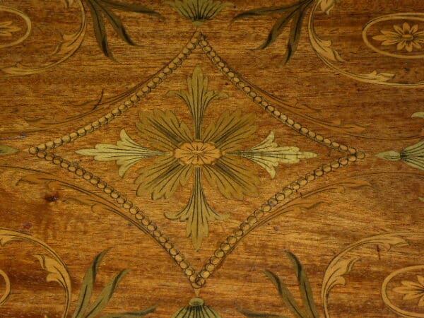 Marquetry serving tray circa 1900 marquetry Antique Trays 6