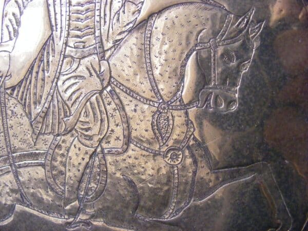 Qalam Zani c1920 depicting victorious Nader Shah on horseback Qajar Safavid Iran Miscellaneous 6