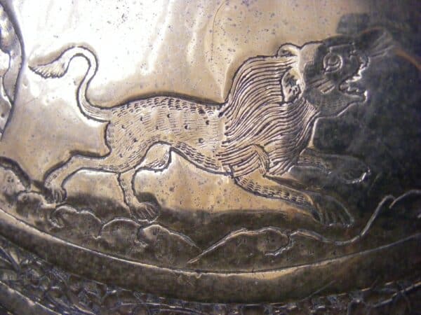 Qalam Zani c1920 depicting victorious Nader Shah on horseback Qajar Safavid - Image 5