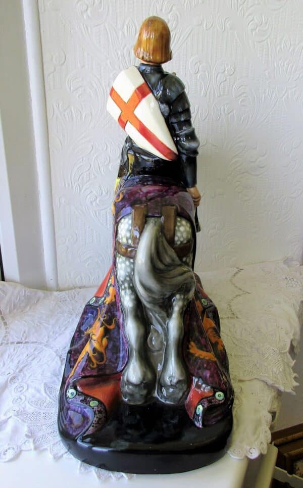 Royal Doulton English Character Figurine “St. George” ~ HN 2067 Porcelain Vintage 6