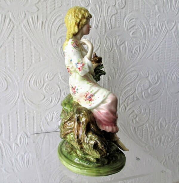 Set of Four English Studio Pottery Porcelain Figurines ~ “The Seasons” ~ Reginald Johnson figurines Vintage 12