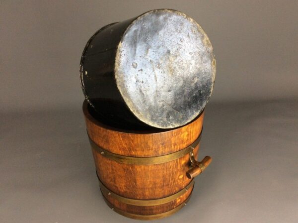 R A Lister Coal Bucket & Seat Arts and Crafts Antique Furniture 9