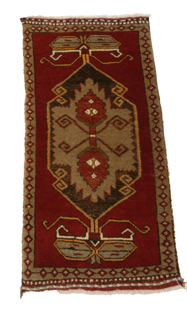 ANATOLIAN YASTIK 102cm x 52cm Antique Rugs 3