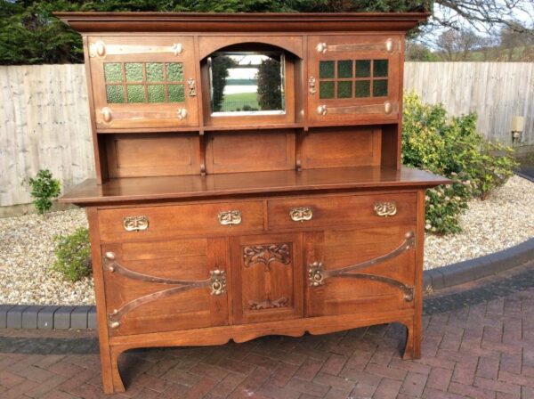 Arts & Crafts Oak Dresser Arts and Crafts Antique Dressers 3