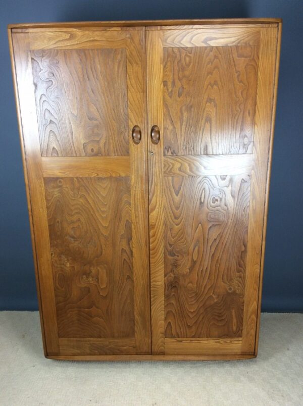 Ercol Windsor “Golden Dawn” Elm Double Wardrobe elm double wardrobe Antique Furniture 3