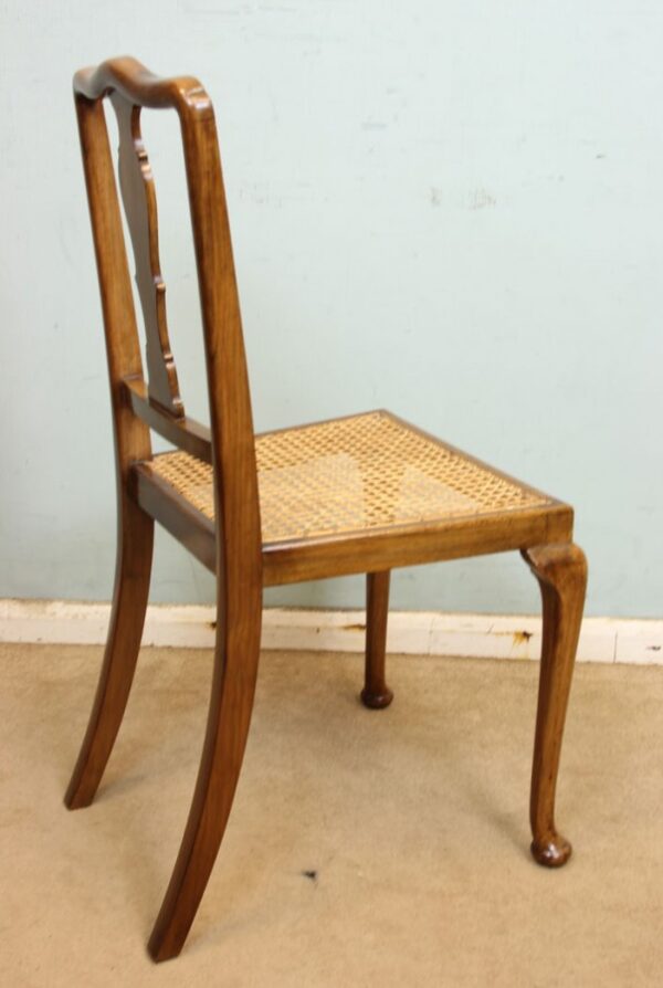 Antique Walnut Cane Seat Occasional Chair Antique Antique Chairs 6