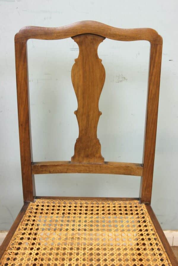 Antique Walnut Cane Seat Occasional Chair Antique Antique Chairs 7