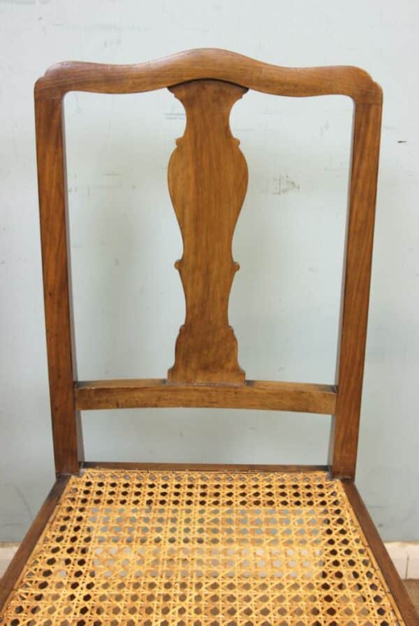 Antique Walnut Cane Seat Occasional Chair - Image 5