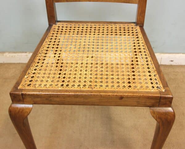 Antique Walnut Cane Seat Occasional Chair Antique Antique Chairs 8
