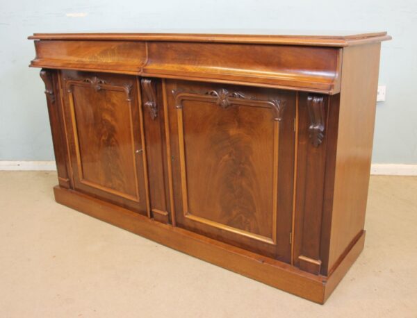 Antique Victorian Mahogany Chiffonier Sideboard - Image 3