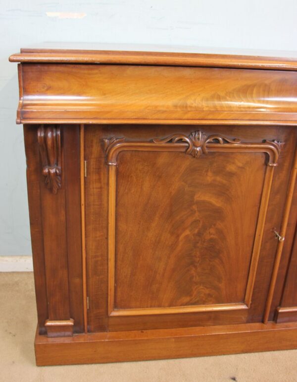 Antique Victorian Mahogany Chiffonier Sideboard - Image 4