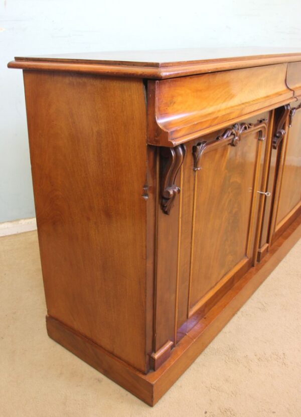 Antique Victorian Mahogany Chiffonier Sideboard - Image 8
