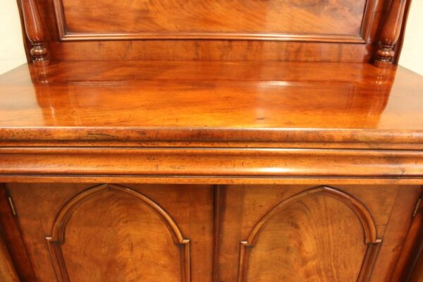 Antique Victorian Mahogany Chiffonier Sideboard - Image 4