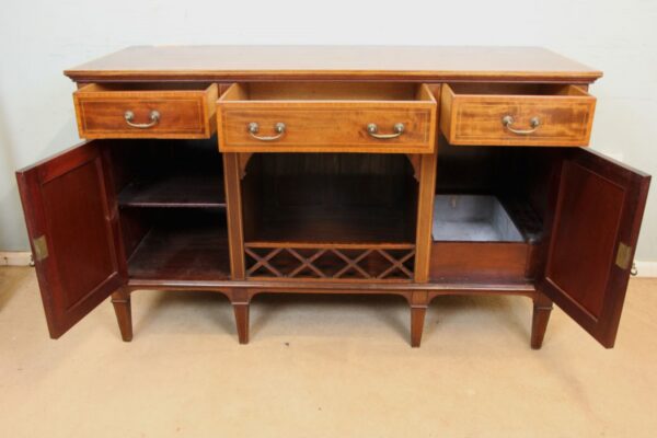 Antique Edwardian Quality Inlaid Mahogany Chiffonier Sideboard Server Antique Antique Sideboards 14