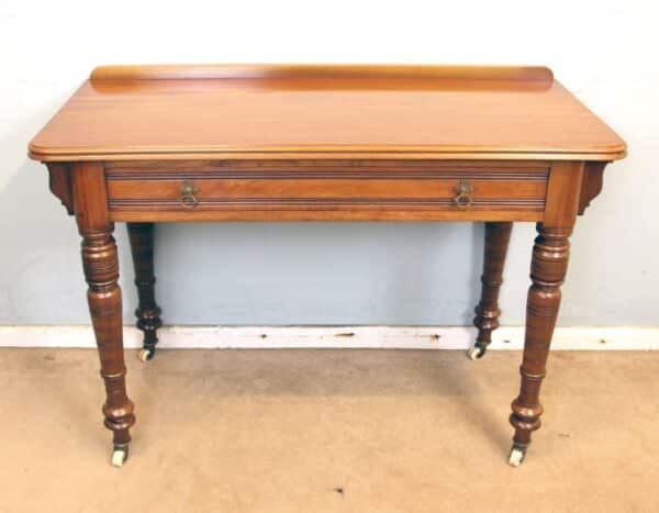 Antique Victorian Walnut Side Writing Table - Image 2