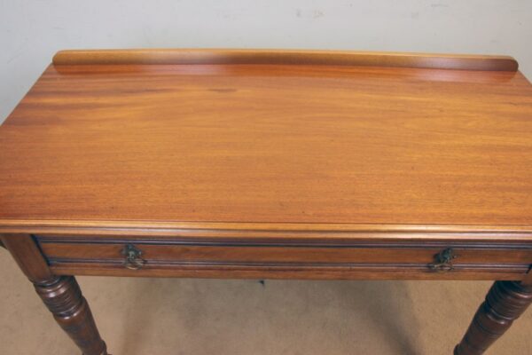 Antique Victorian Walnut Side Writing Table - Image 9